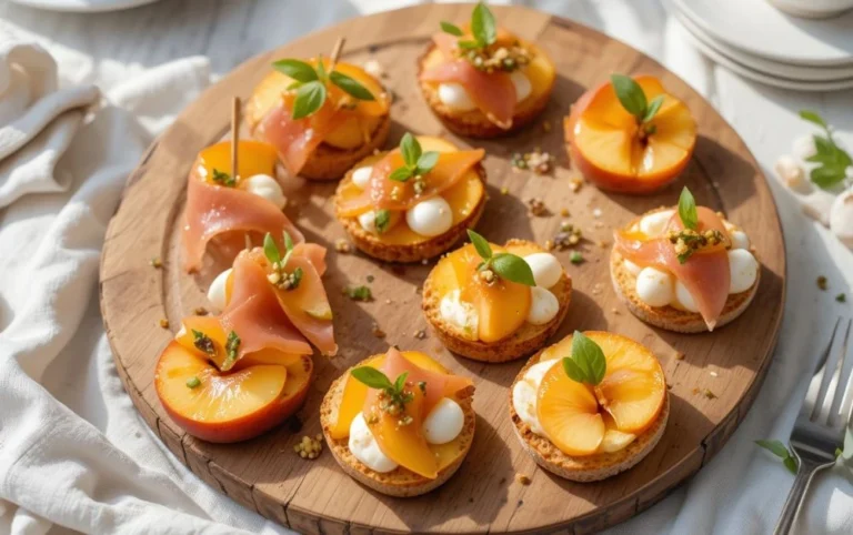 Fresh Peach Appetizers