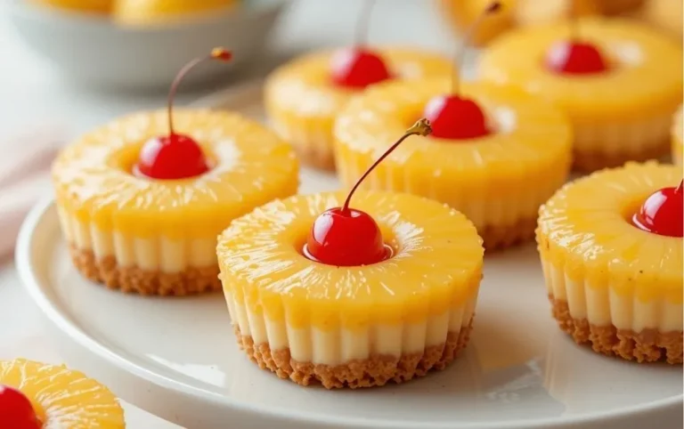 Pineapple Upside-Down Cheesecakes