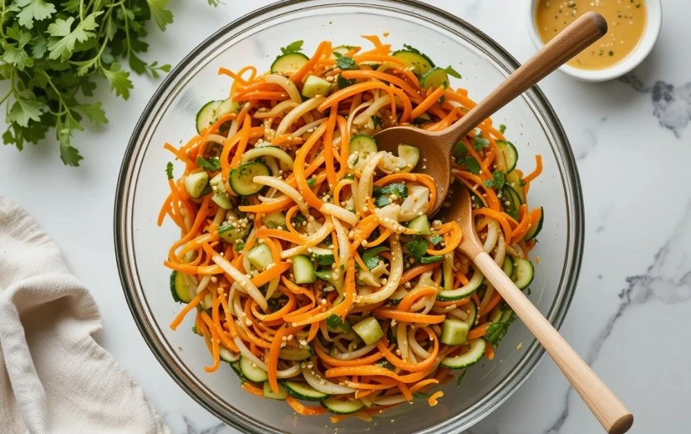 Asian Carrot Cucumber Salad