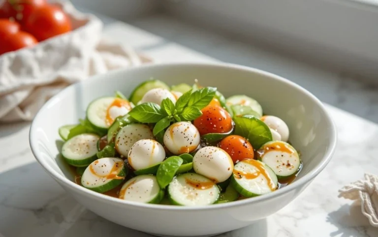 Cucumber Caprese Salad