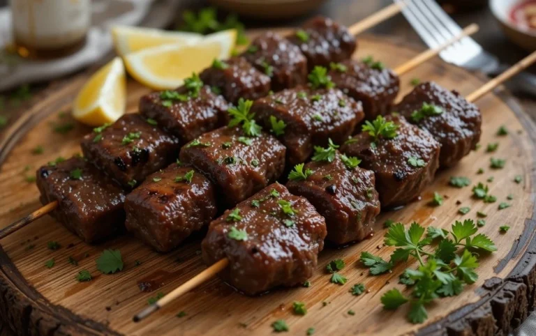 grilled liver skewers