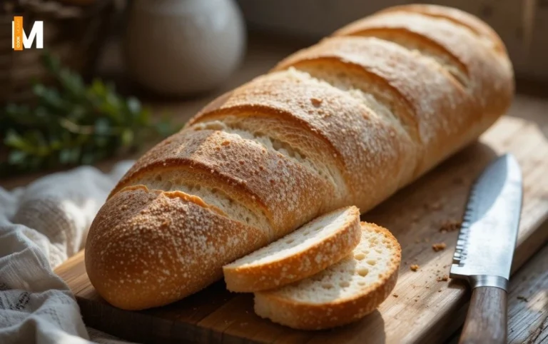 Homemade Crusty Baguette