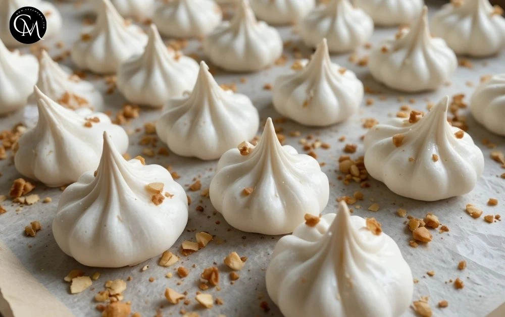Hazelnut meringue bombs