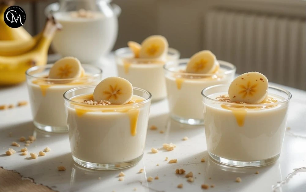 banana panna cotta
