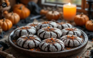 Spooky Halloween Crinkle Cookies