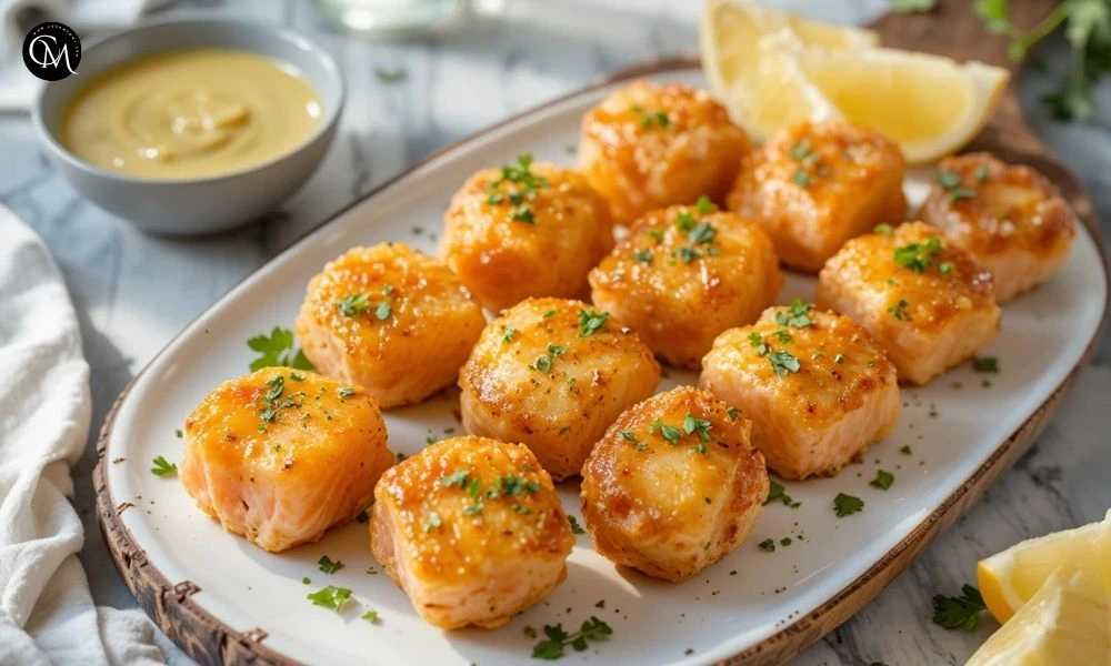 Garlic Salmon Bites