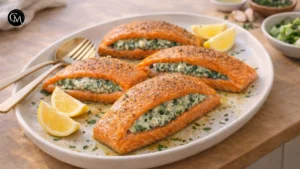 tender stuffed salmon