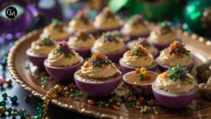 Mardi Gras Deviled Eggs
