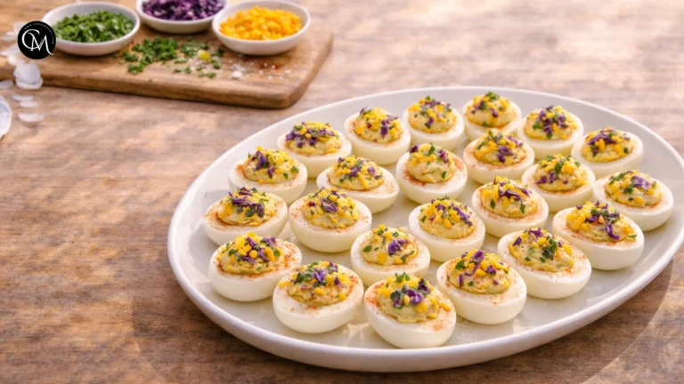 Mardi Gras Deviled Eggs