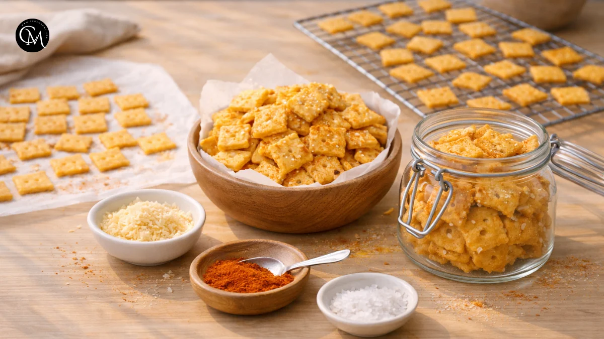homemade cheese crackers