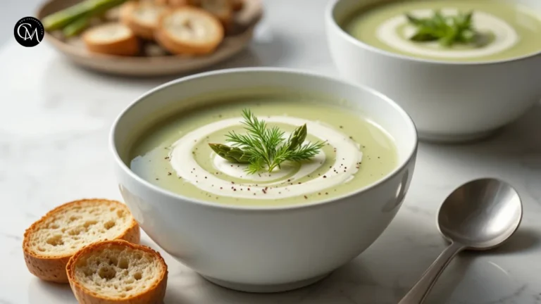 Creamy asparagus soup