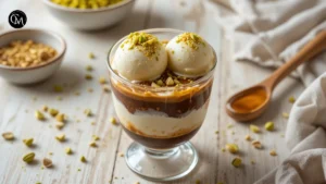 homemade affogato pistachio