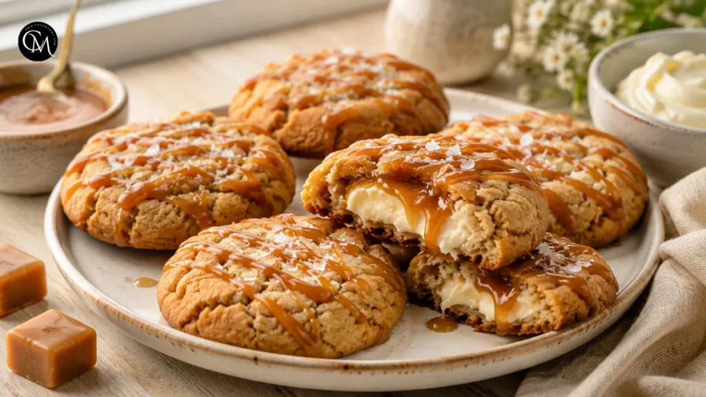 Cheesecake Caramel Cookies