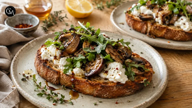 Mushroom Burrata Toast