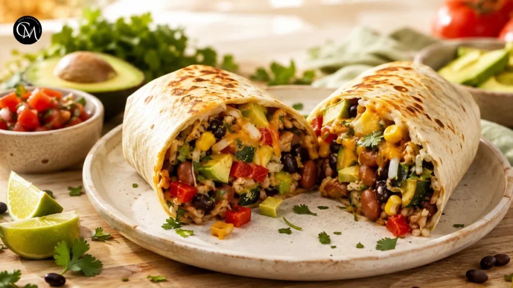 vegetable bean burrito