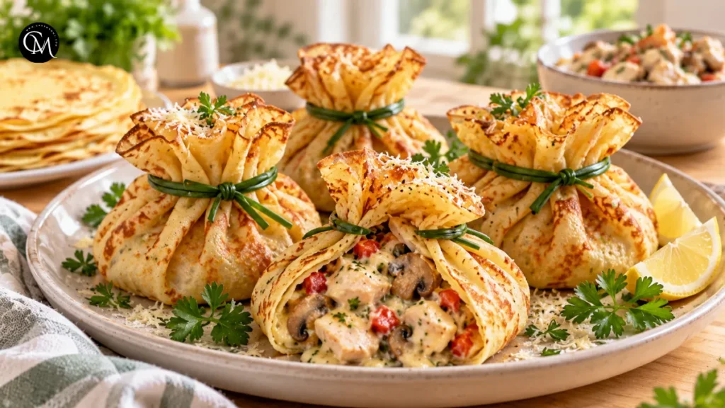 Chicken Crepe Pouches
