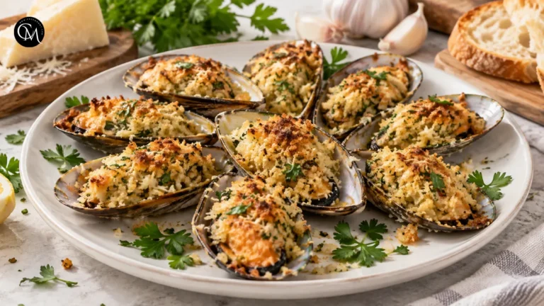 Parmesan Baked Mussels