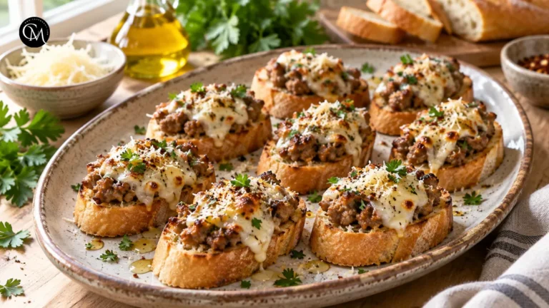 Sausage Crostini Bites