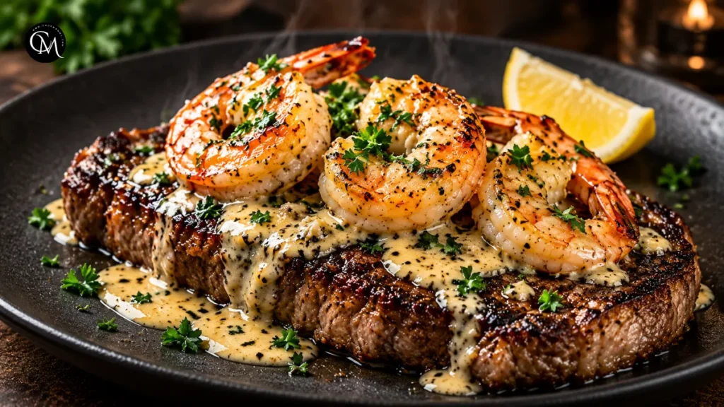 Steak with Shrimp
