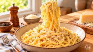 Spaghetti with cheese
