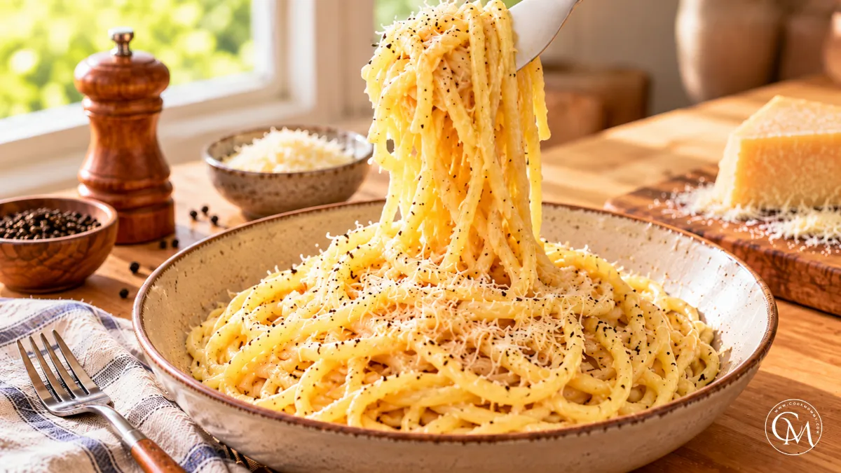 Spaghetti with cheese