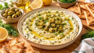 olive feta dip